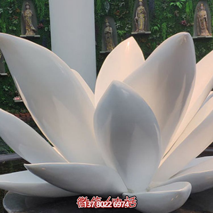 售樓部不銹鋼蓮花雕塑