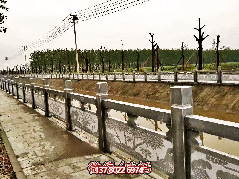美化城市河道，完美防護欄桿，大理石裝飾