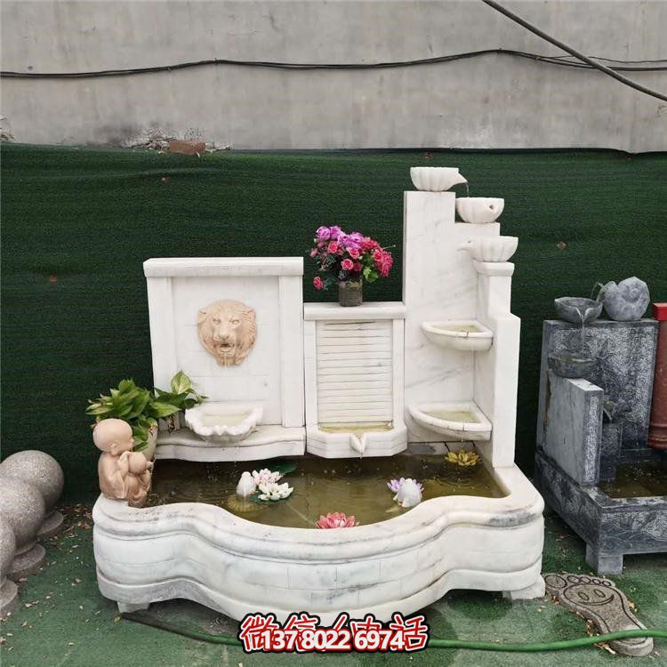 家居擺件，流水環(huán)繞庭院