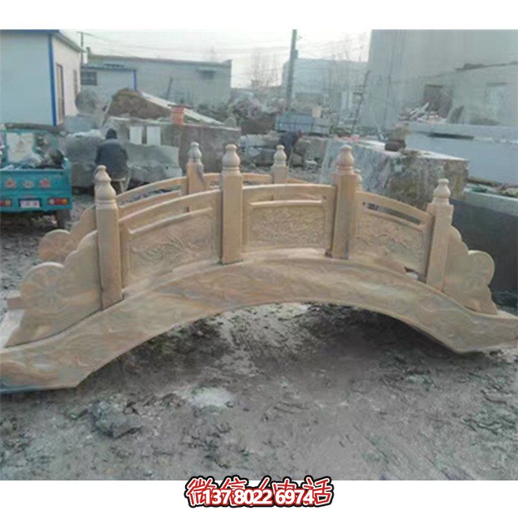 精美花崗巖雕刻石拱橋，為您的庭院裝飾添彩