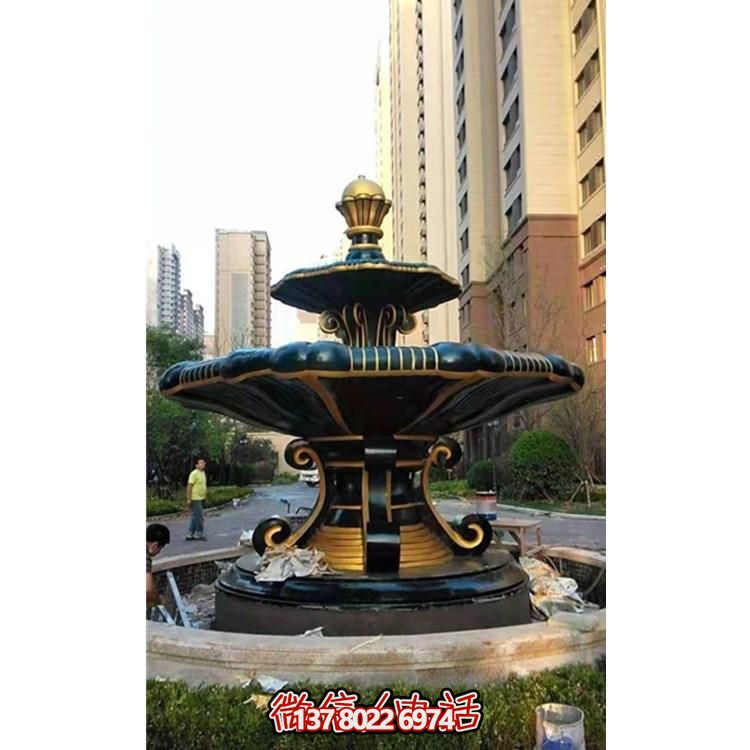 歐式風格石雕大型噴泉雕塑，點綴別墅小區(qū)