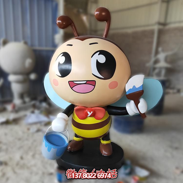 蜜蜂玻璃鋼雕塑，為你的戶外園林景觀增添卡通風(fēng)采