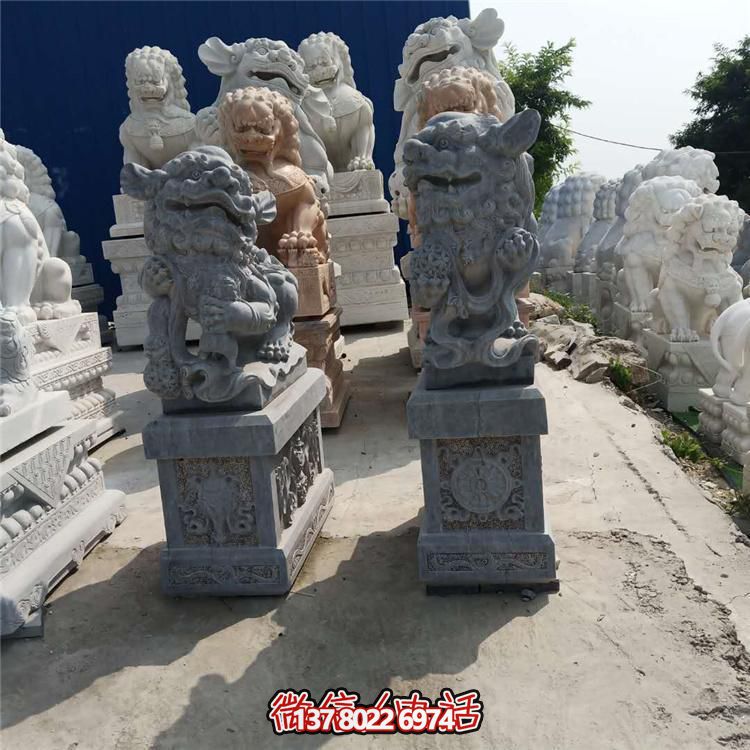 精美獅子大理石石雕，為庭院、公司、門口添彩