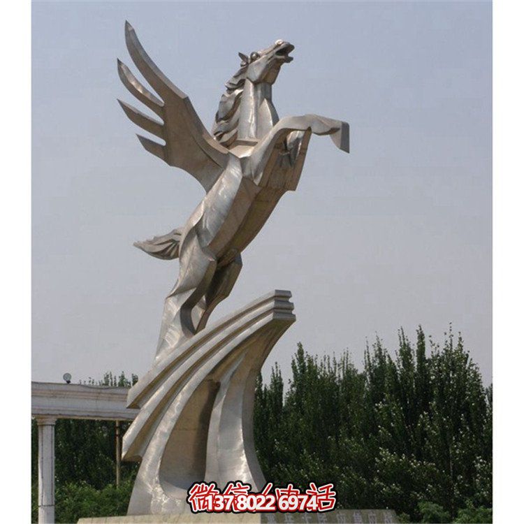 不銹鋼拉絲雕塑，點(diǎn)綴廣場(chǎng)、學(xué)校及園林景觀