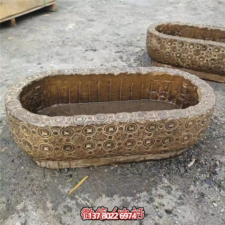 唯美老石槽，給你完美園林景觀