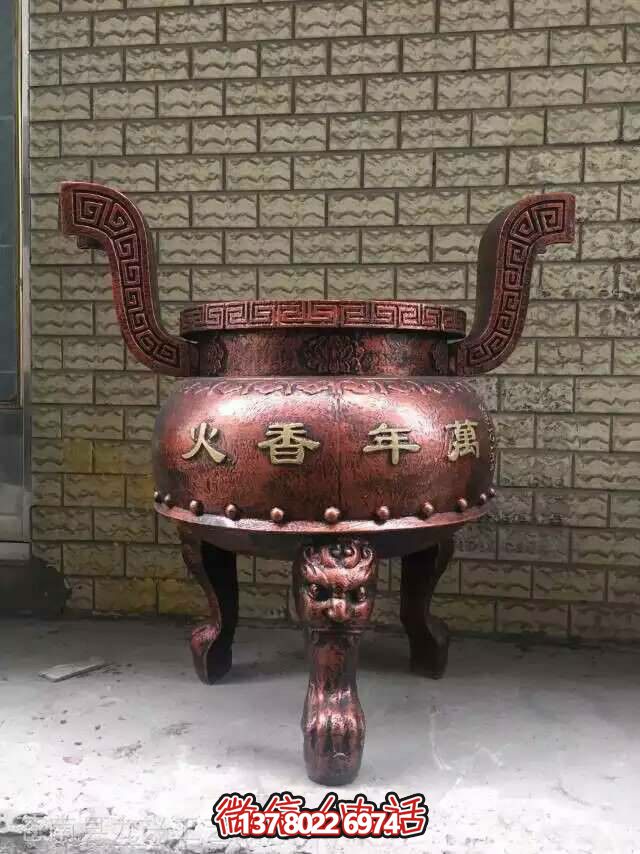 紅銅香爐，來(lái)自古老寺院的精美鑄造