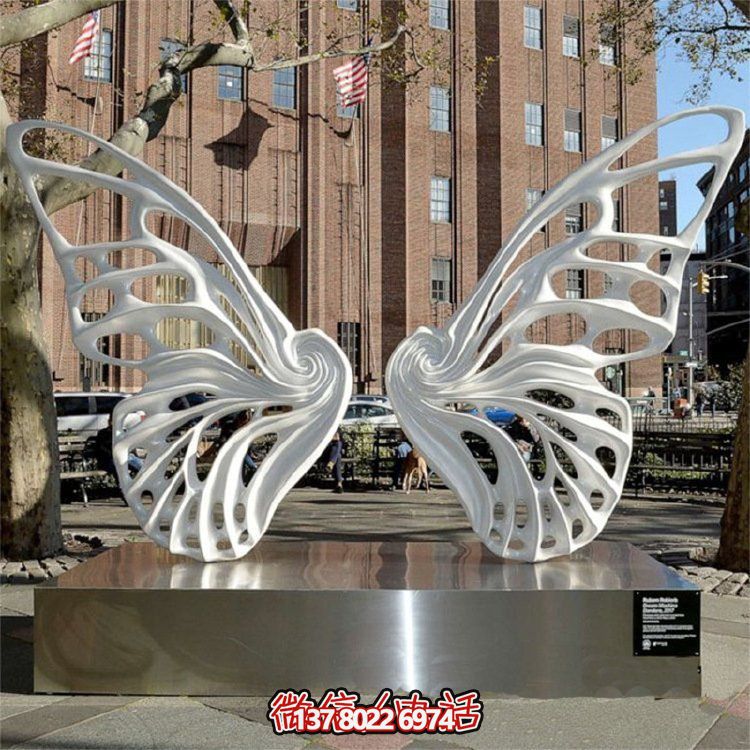 精致的不銹鋼景觀蝴蝶擺件，裝點你的別墅小區(qū)
