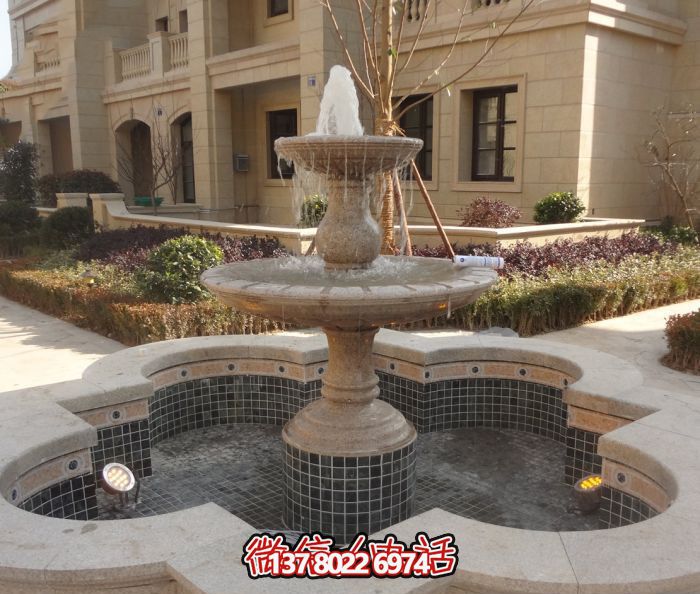 精致的大理石噴泉雕塑，給您的小區(qū)景觀添彩