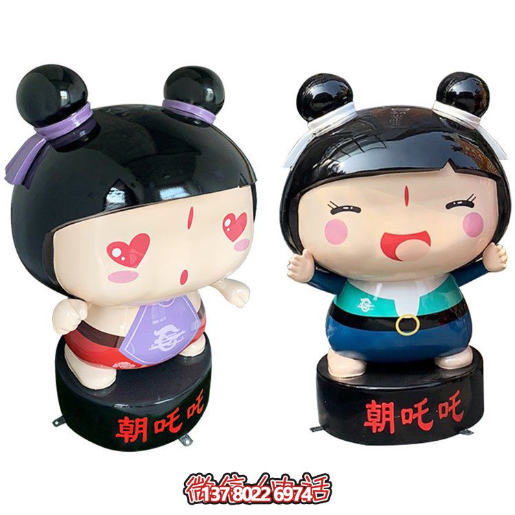 玻璃鋼公仔擺件，精美卡通裝飾品