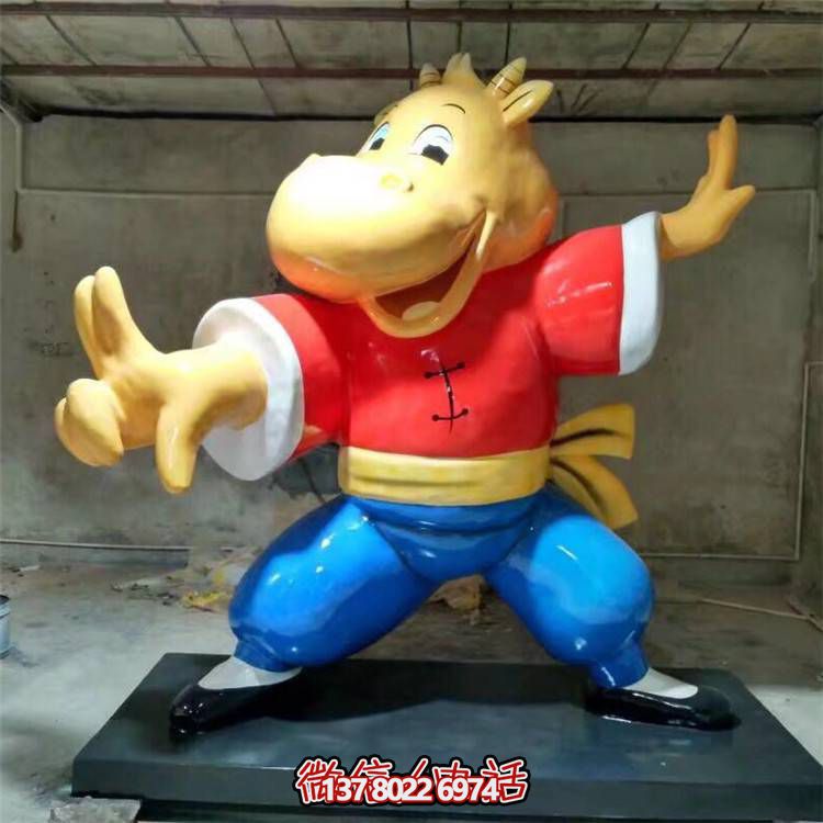 可愛牛雕塑，點(diǎn)綴商業(yè)、戶外和園林景觀