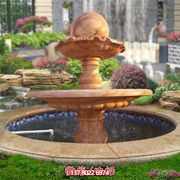 歐式紅色風(fēng)水球裝飾，營(yíng)造美麗晚霞?xì)庀? title=