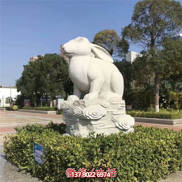 精美十二生肖大理石石雕，高端戶外園林裝飾