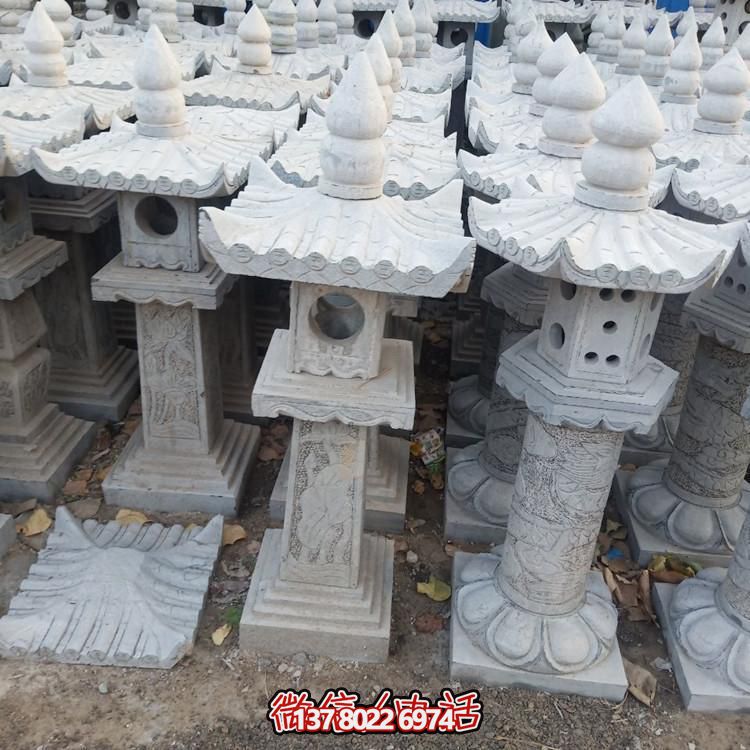 精美手工雕刻青石中式石燈擺件，打造完美園林裝飾