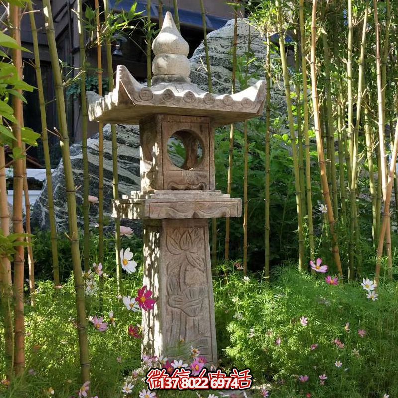 華麗的青石燈籠，點綴你的園林