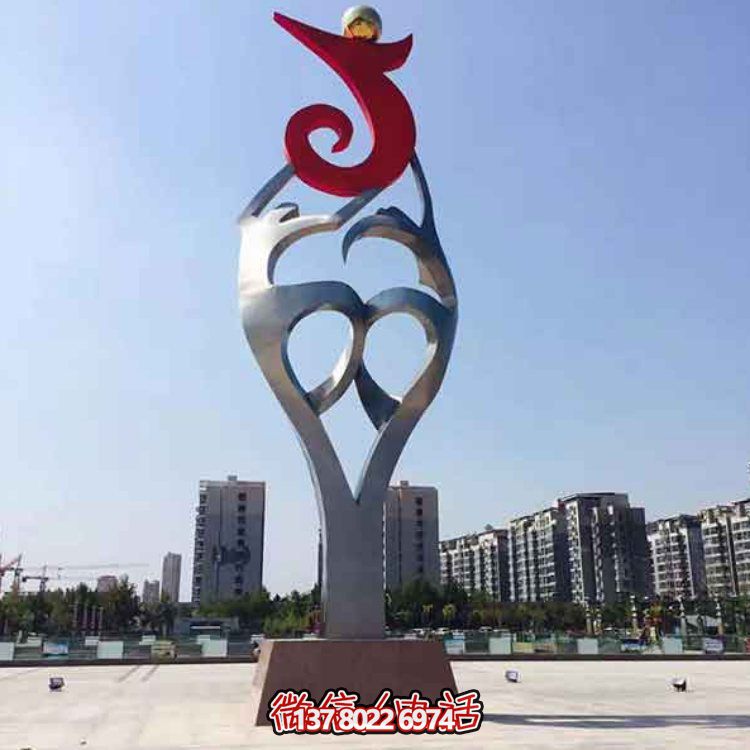 創(chuàng)意大型不銹鋼景觀擺件，點綴戶外廣場園林