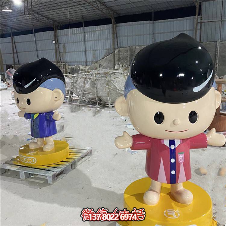 可愛彩繪玻璃鋼擺件，引領(lǐng)家居新潮流