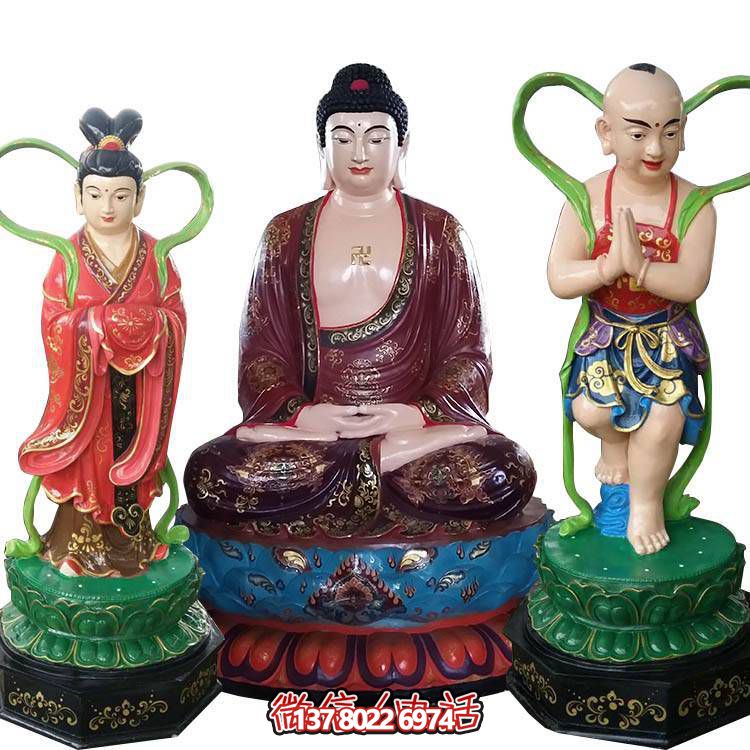 融合玻璃鋼、玻璃、彩繪技術(shù)的戶外景觀如來雕塑