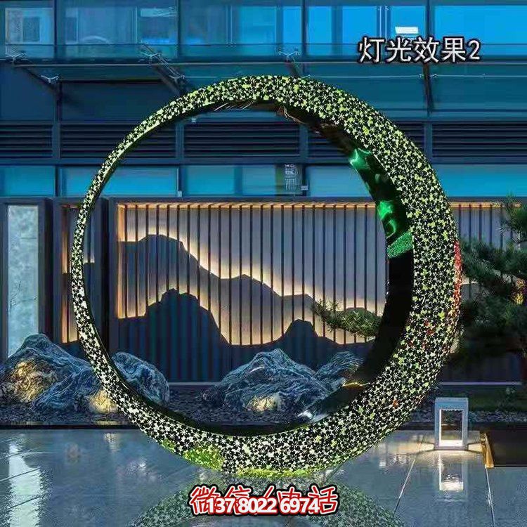 不銹鋼燈光圓環(huán)，營造月亮美景