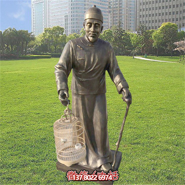 仿古風(fēng)格玻璃鋼雕像，為公園提供優(yōu)雅的民俗裝飾