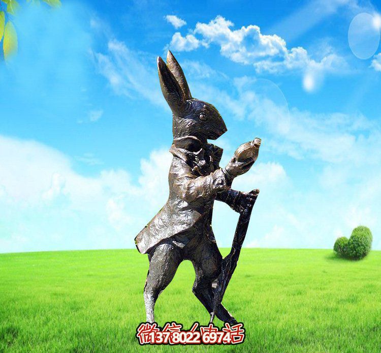 玻璃鋼兔子雕塑，裝飾你的草坪，讓你的個性閃耀