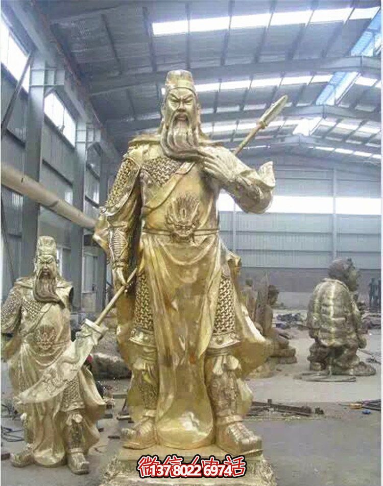 關(guān)公鎏金雕塑，讓企業(yè)招財(cái)更加順利