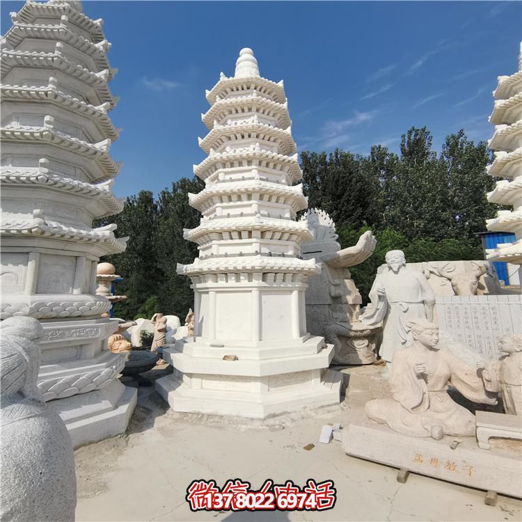 經(jīng)典漢白玉寶塔，打造完美園林景觀