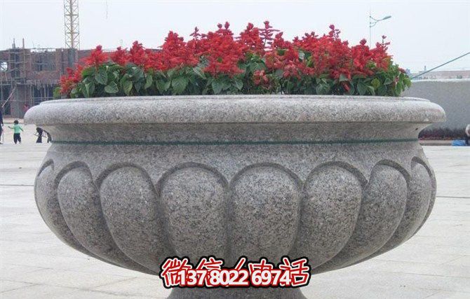 精美大理石花盆雕塑，點綴你的廣場