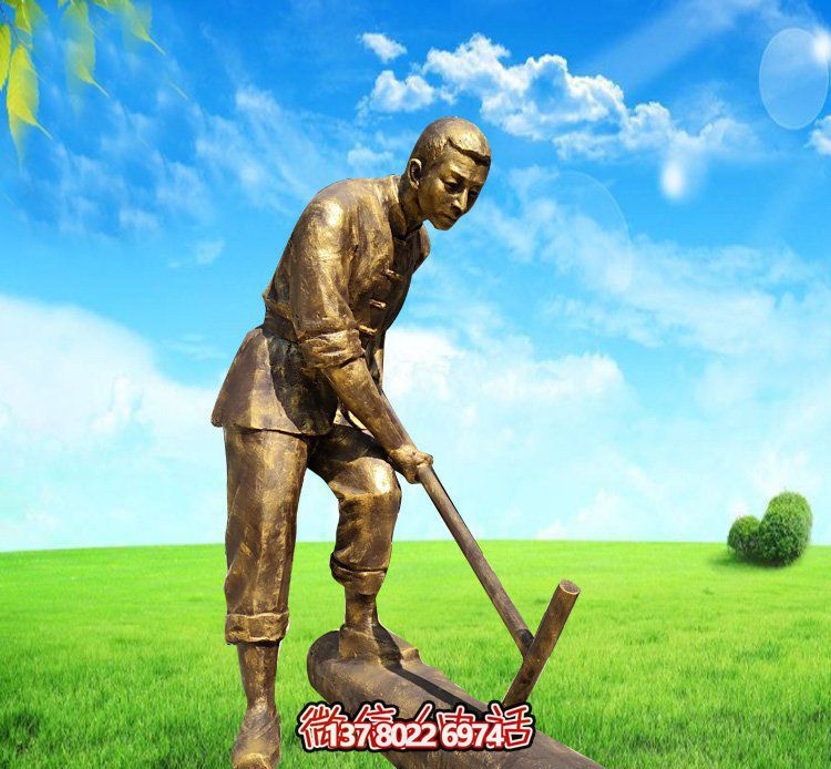 精美的銅雕人物雕塑，點(diǎn)綴花園公園植物園
