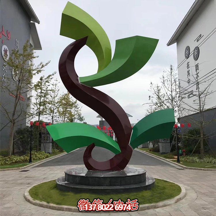 雕塑般的不銹鋼創(chuàng)意景觀，為你的小區(qū)或別墅增添幾何美感