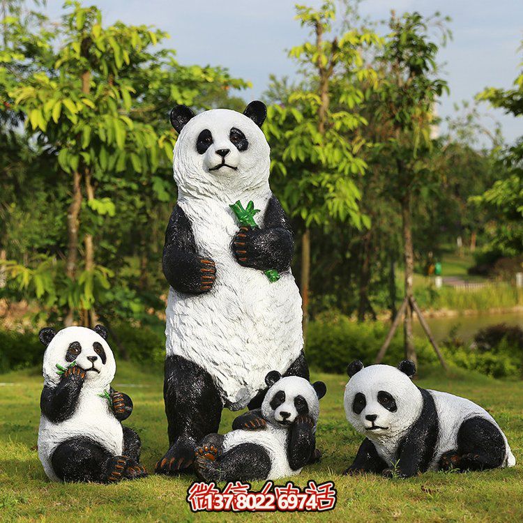 玻璃鋼仿真熊貓，讓動物園的動物更加生動