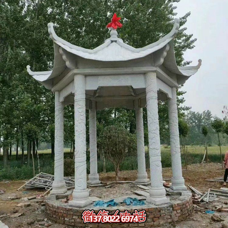 單層石涼亭，讓您擁有完美休閑空間