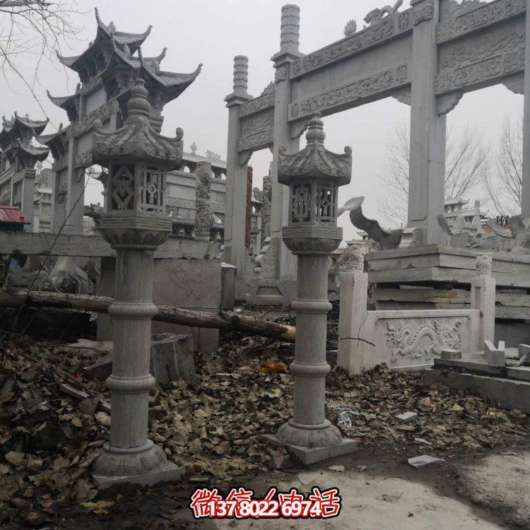 精美石雕創(chuàng)意石燈，提升庭院景觀美感