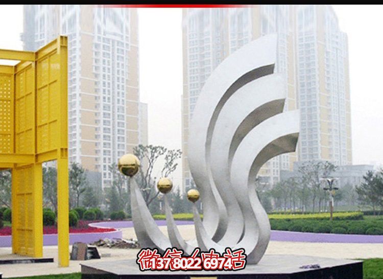 鳳凰不銹鋼雕塑，點(diǎn)亮公園廣場(chǎng)