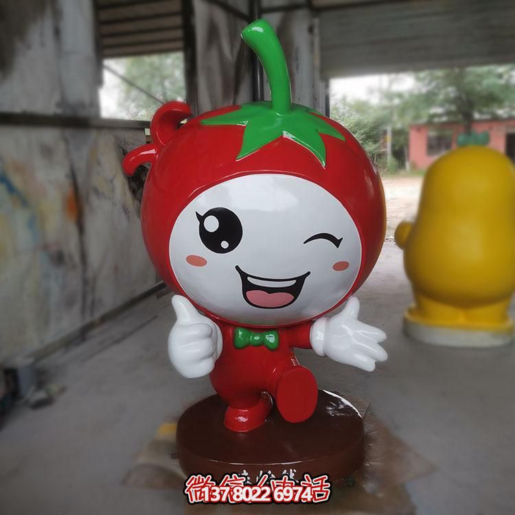 玻璃鋼雕刻卡通公仔擺件，新農(nóng)村落景觀園林裝飾