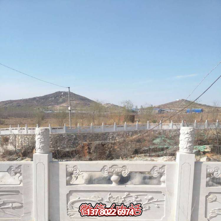 漢白玉防護(hù)欄桿，裝飾美化河道景區(qū)