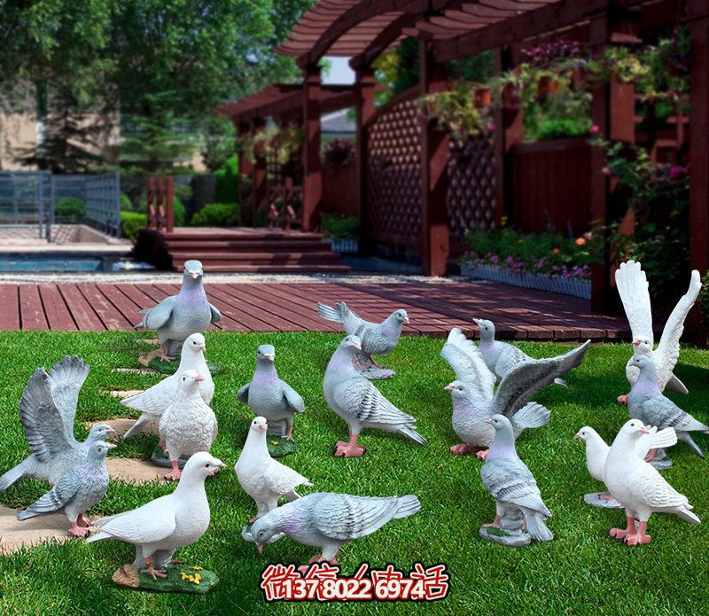 童趣仿真動(dòng)物樹脂雕塑，打造完美草坪戶外景觀