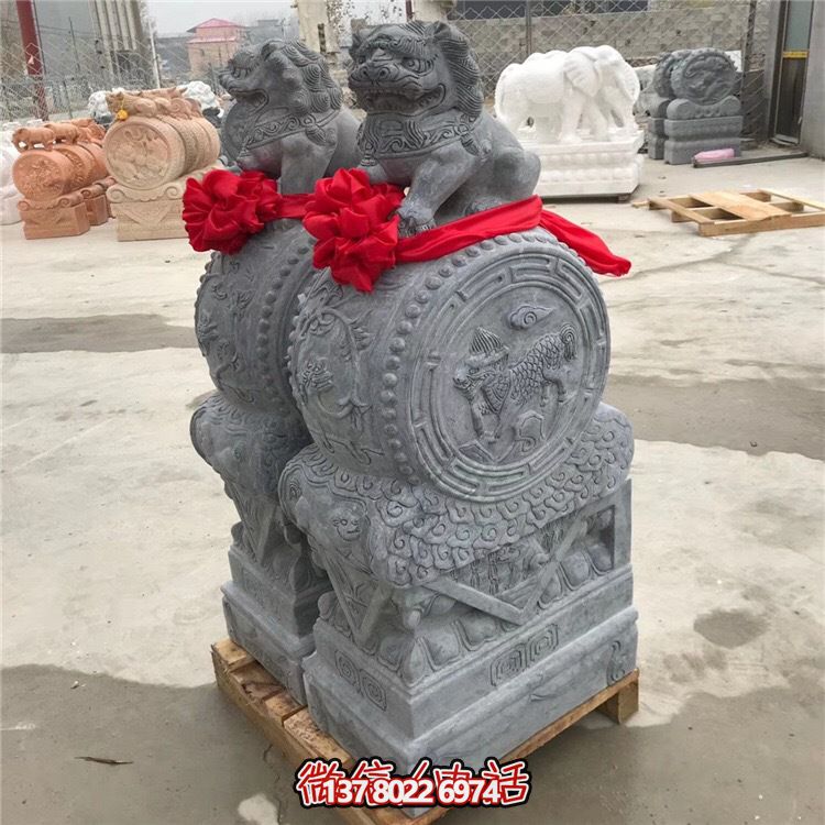 青石抱鼓仿古門(mén)口門(mén)墩