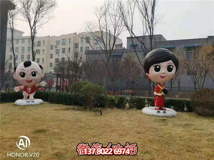 藝術(shù)玻璃鋼雕塑，點綴美麗園林景觀