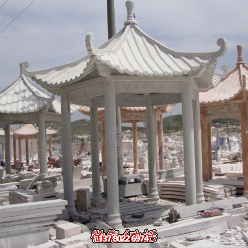 休閑小型大理石涼亭，為別墅園林增添溫馨氣息