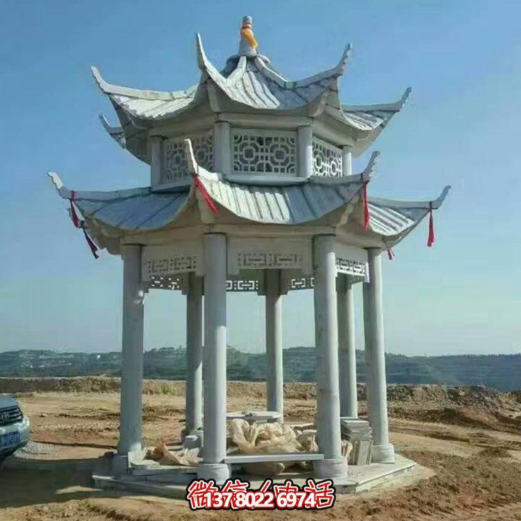 中式雙層涼亭，傳承傳統(tǒng)文化美學(xué)