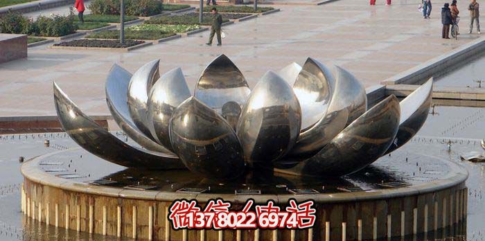 室外不銹鋼噴泉雕塑，讓廣場與公園更加美麗