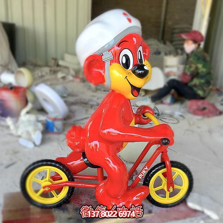 玻璃鋼卡通老鼠雕塑擺件，專(zhuān)為幼兒園設(shè)計(jì)