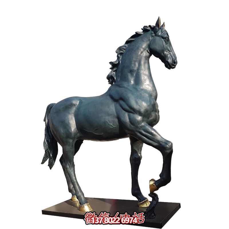 玻璃鋼馬雕塑，大型仿真動(dòng)物裝置，裝飾景區(qū)、廣場(chǎng)
