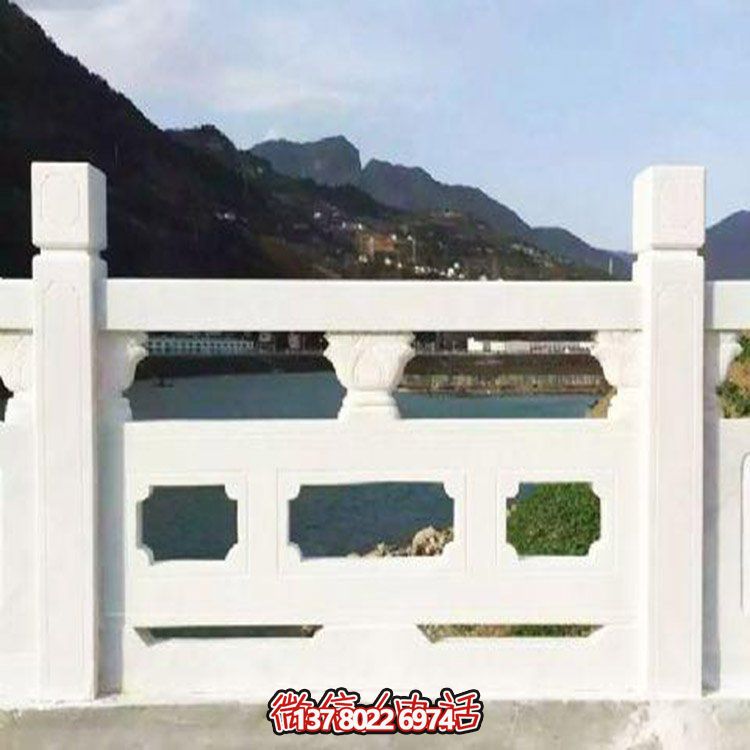 大理石雕刻石欄桿，美輪美奐，護(hù)佑家園