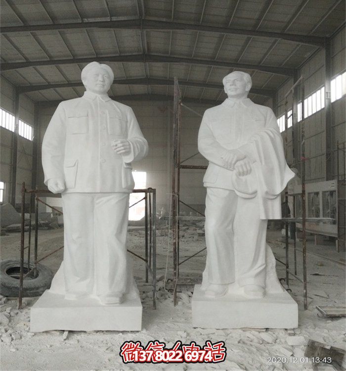 毛澤東偉人雕像，大型漢白玉雕刻，適宜于廣場等場所