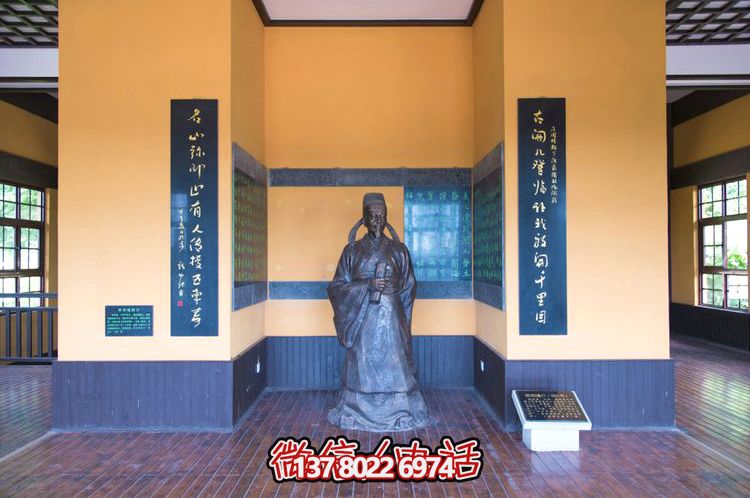 歐陽(yáng)詢鑄銅雕像，讓歷史文化名人永恒鐫刻