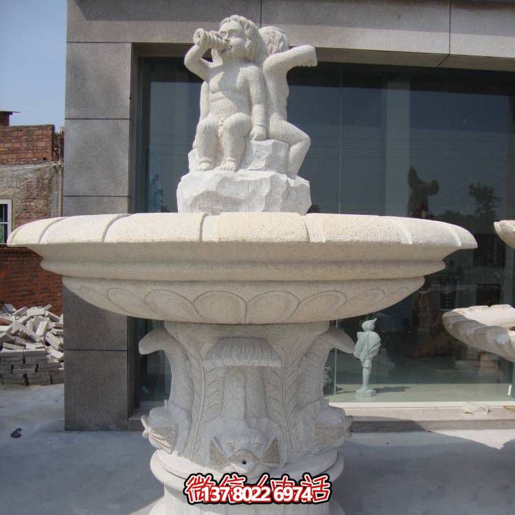 精致浪漫，歐式混搭噴泉景觀裝飾