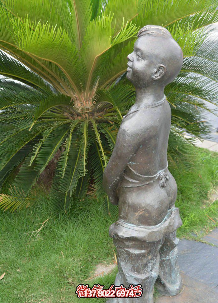 景區(qū)創(chuàng)意銅雕兒童雕塑——讓孩子們?nèi)瞿蛞材艽蟠箝_(kāi)心