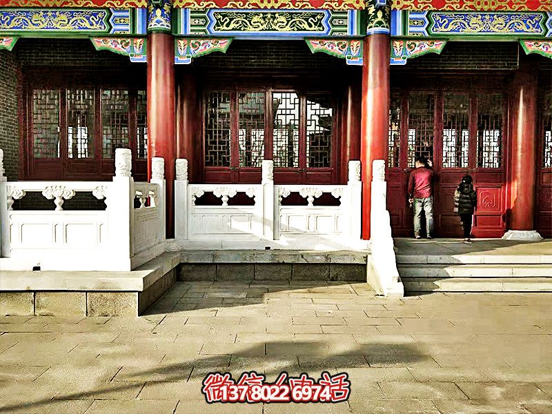 唯美古典，精致古建筑——漢白玉雕刻欄桿扶手