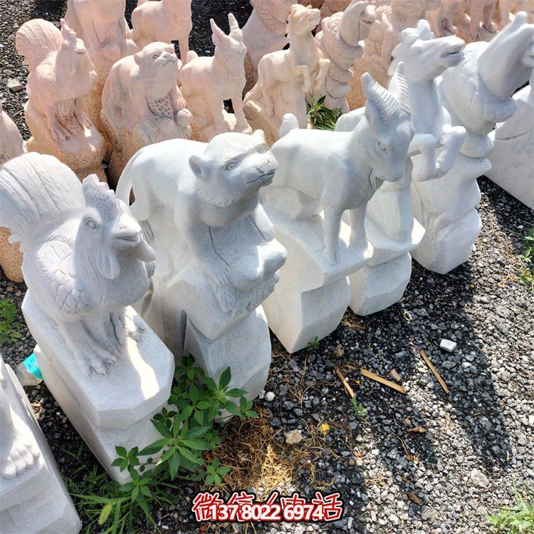 十二生肖小石雕擺件，帶來更多的吉祥與幸運